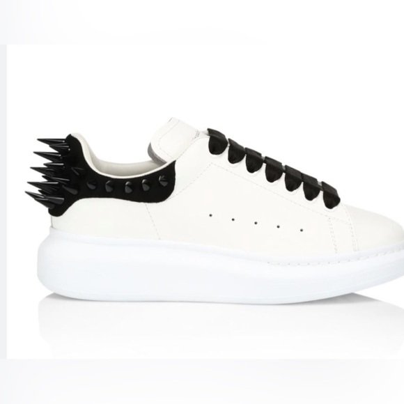 Authentic Alexander McQueen Larry Oversized Sneaker White/Black 36, new … - Picture 1 of 8